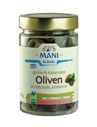 Bio-Oliven-Mix al Naturale entkernt - 175g